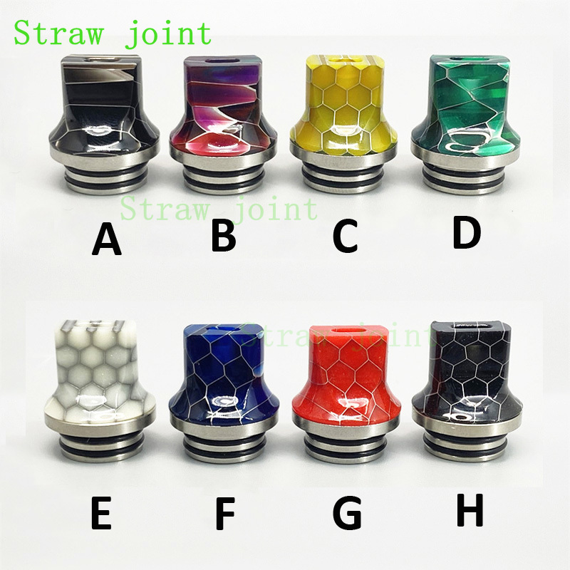 Drip Tip Resin - 1pc 810 Flat Mouth Stainless Steel