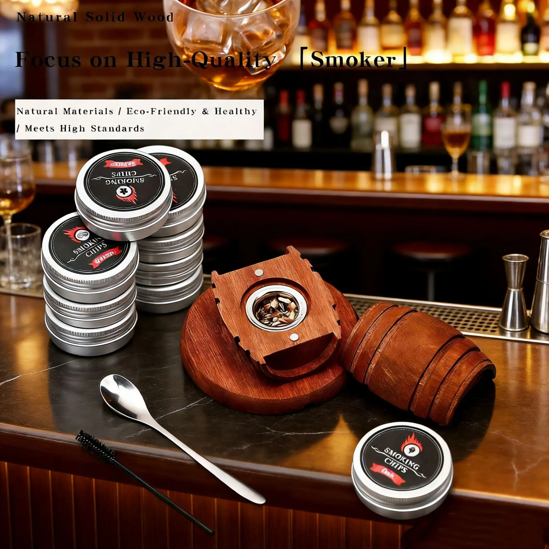 Vape Decoration - Classic Design Whiskey Smoker Kit With