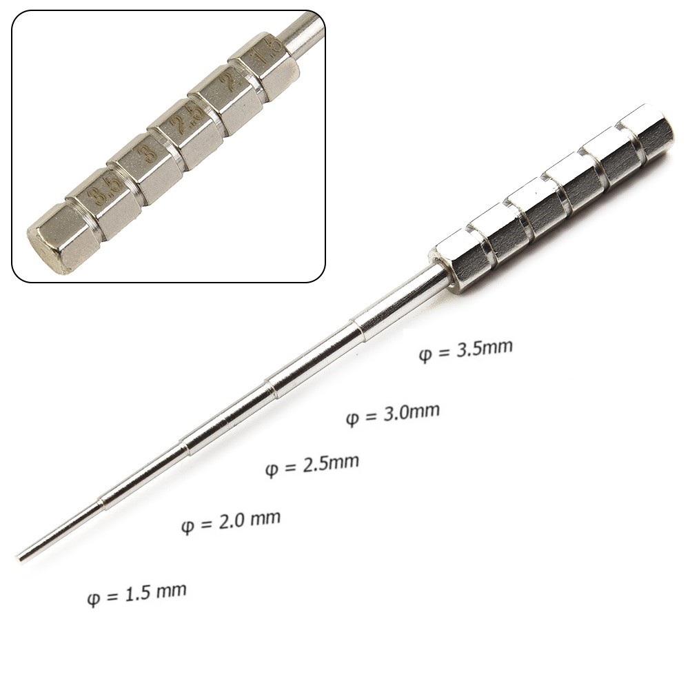 Coil Building Kit - 1pc 1.5/2/2.5/3/3.5mm Stainless Steel-Wire Winding Rods
