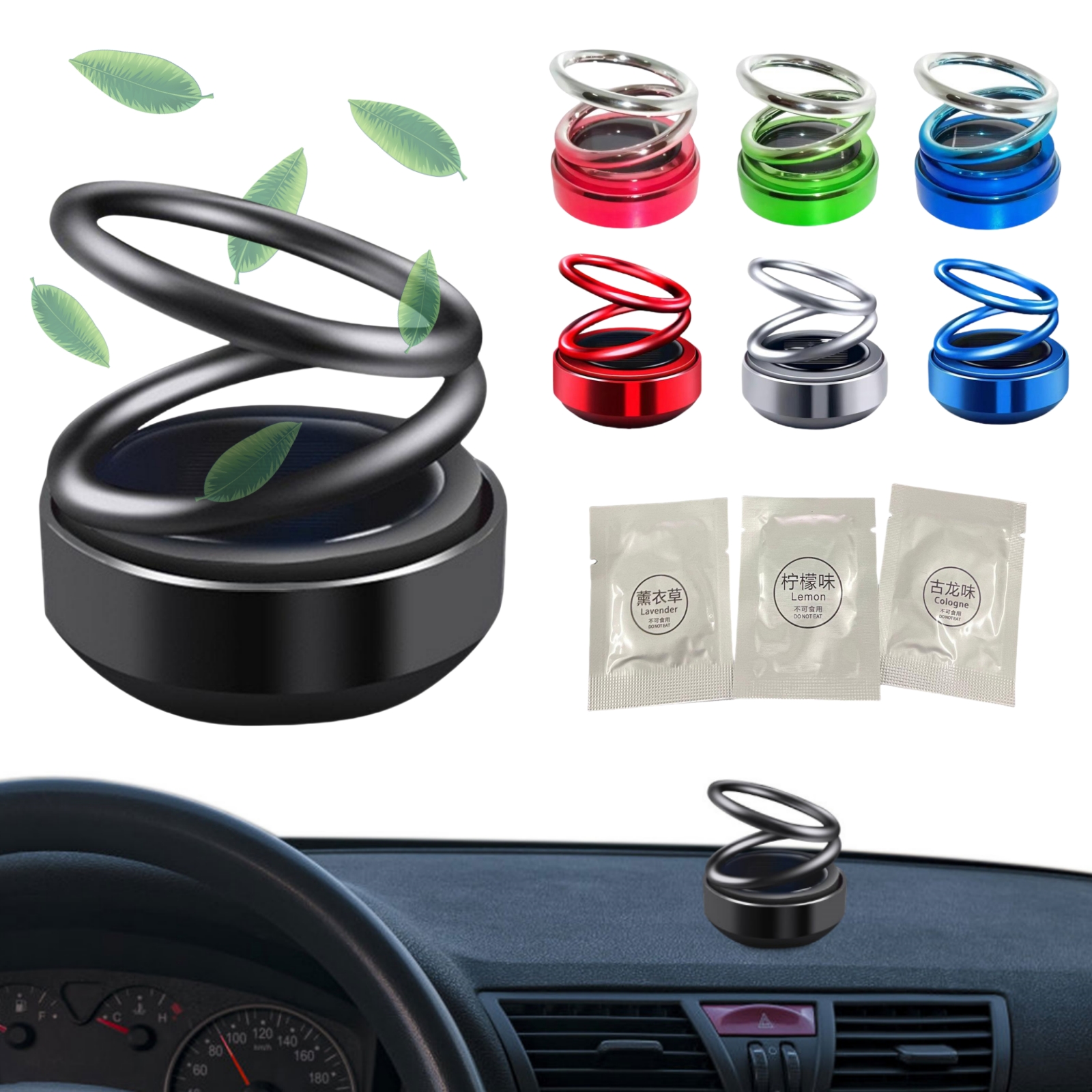 Vape Decoration - Solar Car Air Freshener Car Aromatherapy