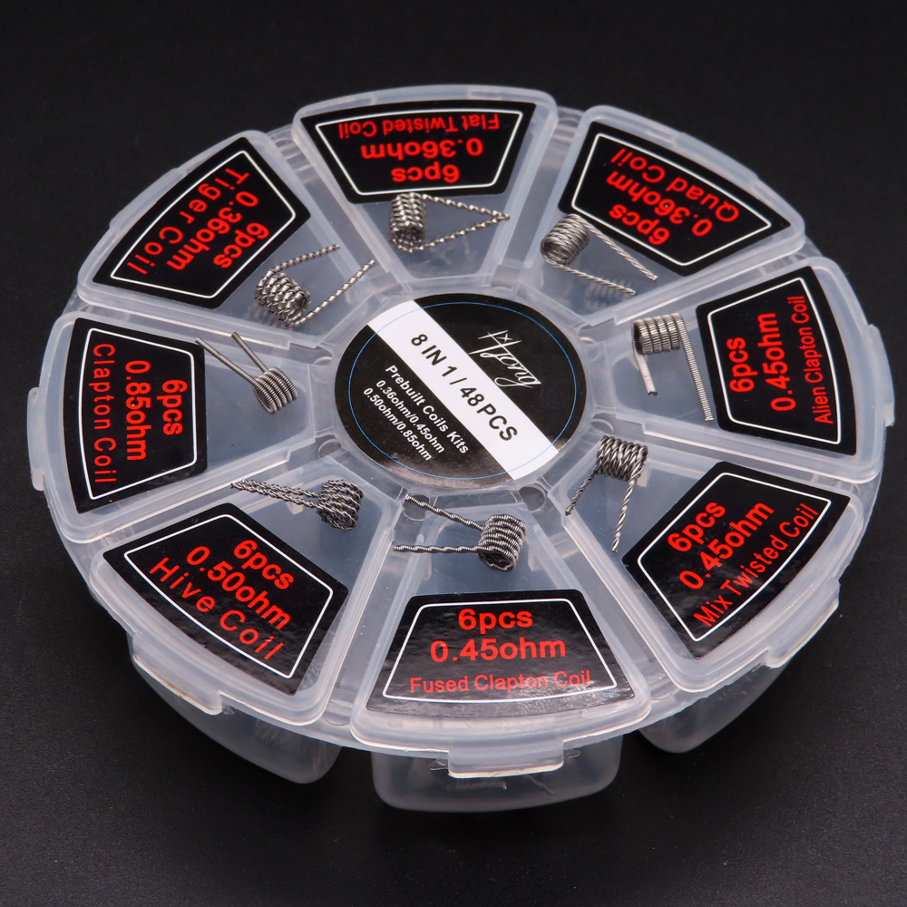 Vaping Area - 48pcs/set Premade Coils RTA RDA Prebuilt