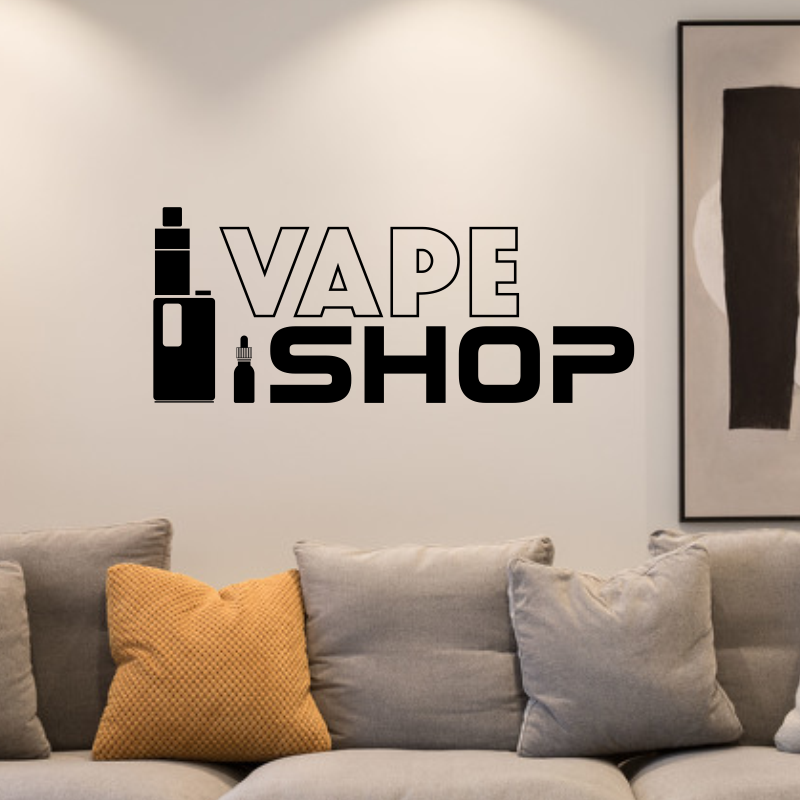 Vaping Shop - Vinyl Wall Decals Vape Shop Sign