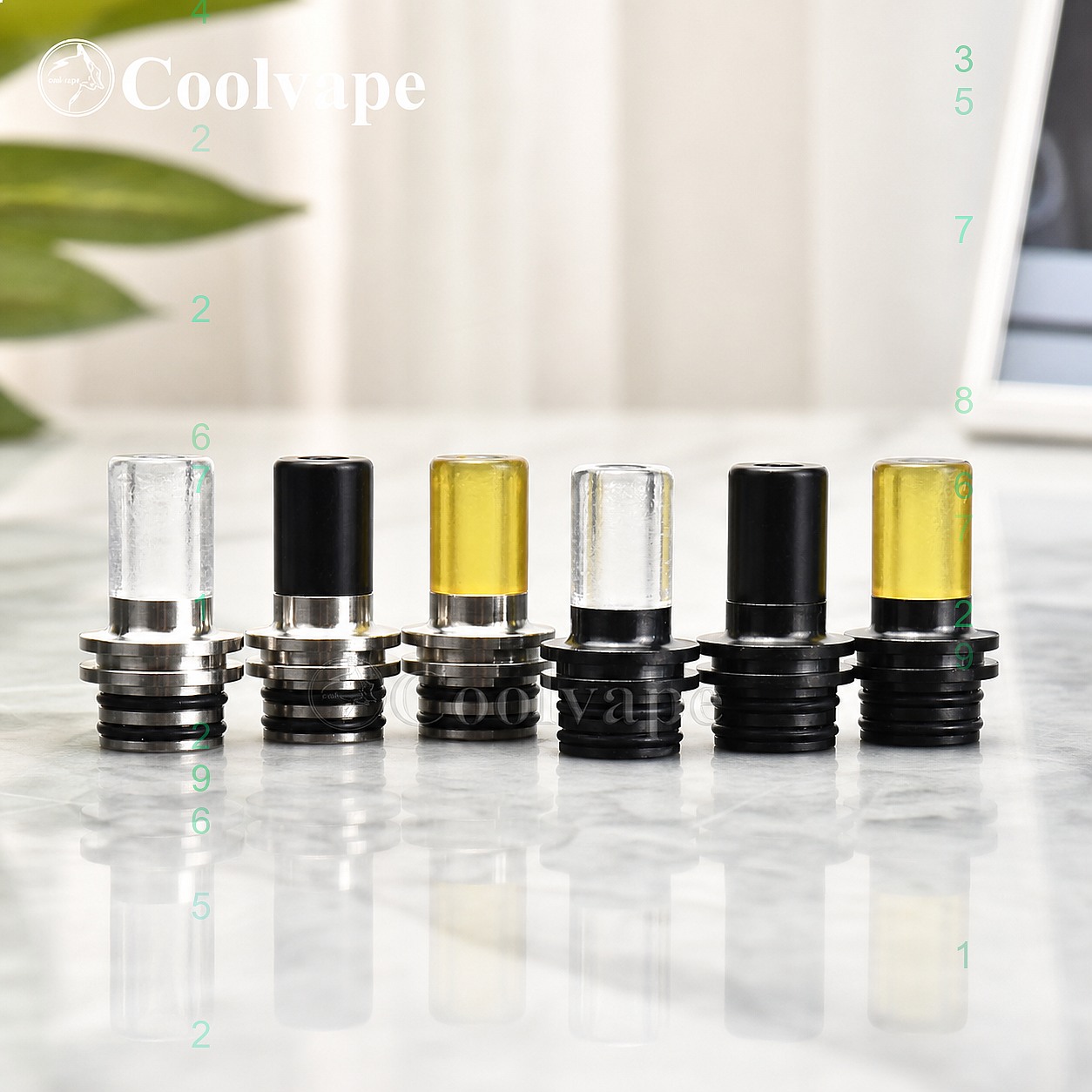 510 MTL Drip Tip Heat Resistan - Vaping Area recension och pris