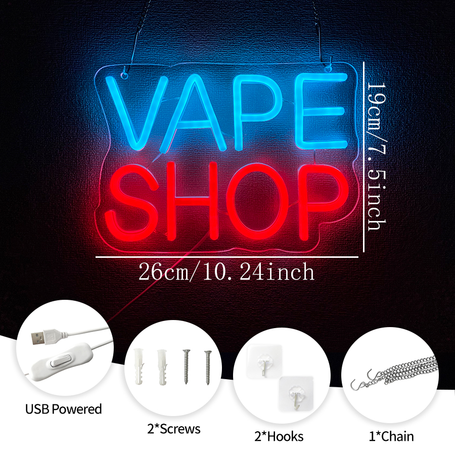 Vape Shop Neon Sign For Wall D - Vaping Shop recension och pris
