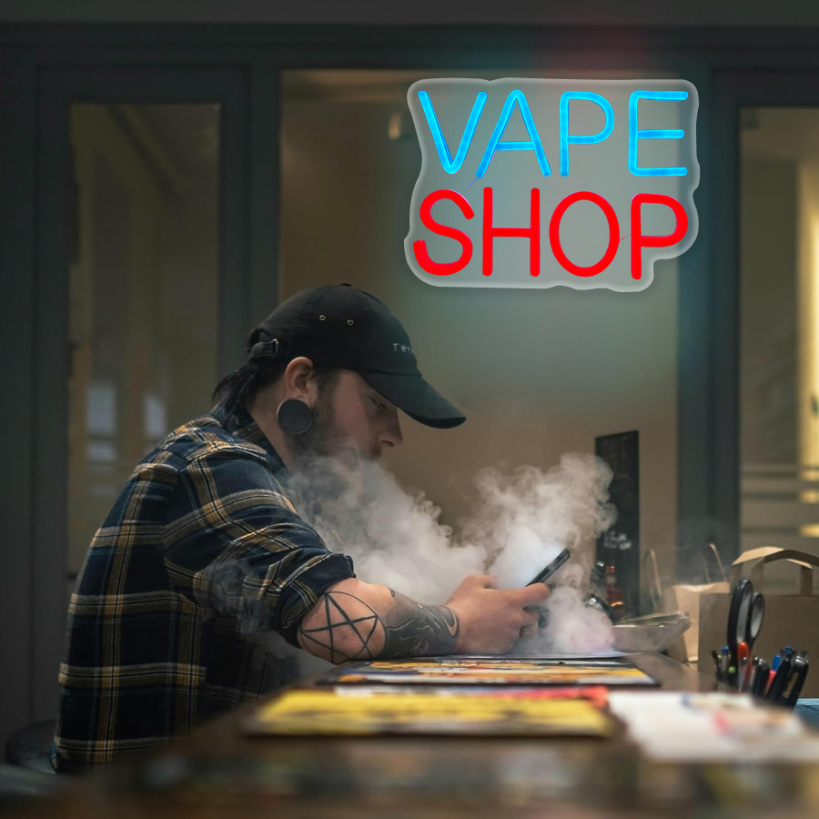 Vape Shop Neon Sign For Wall D - Vaping Shop recension och pris