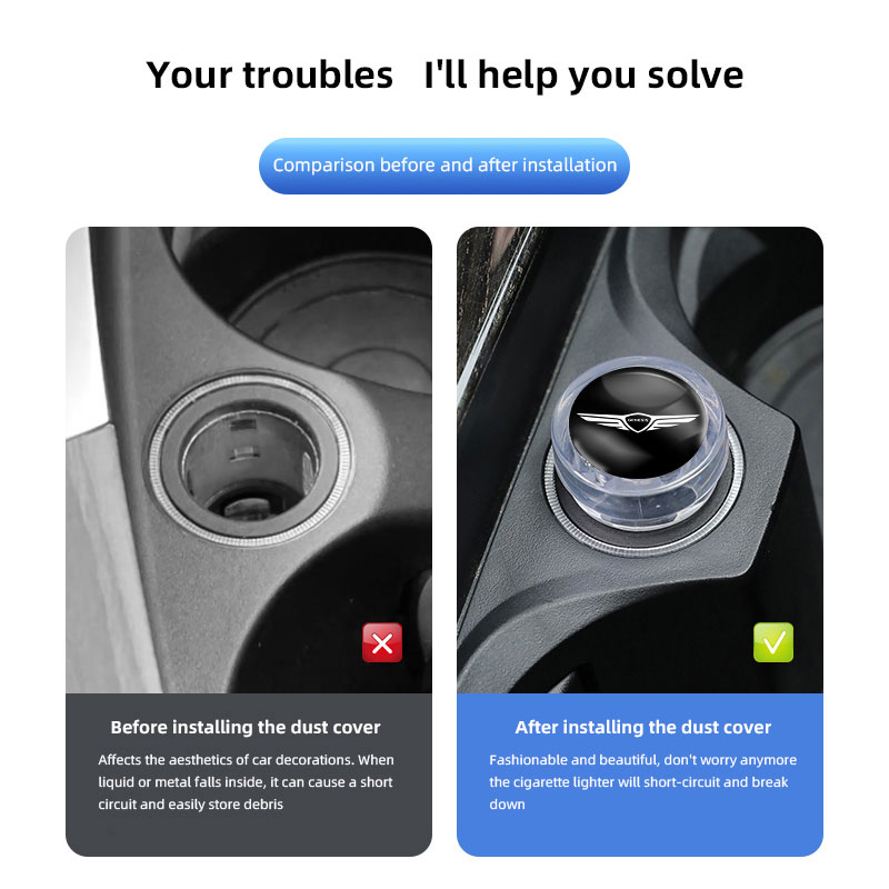 Car Cigarette Lighter Dust Cov - Vape Decoration recension och pris