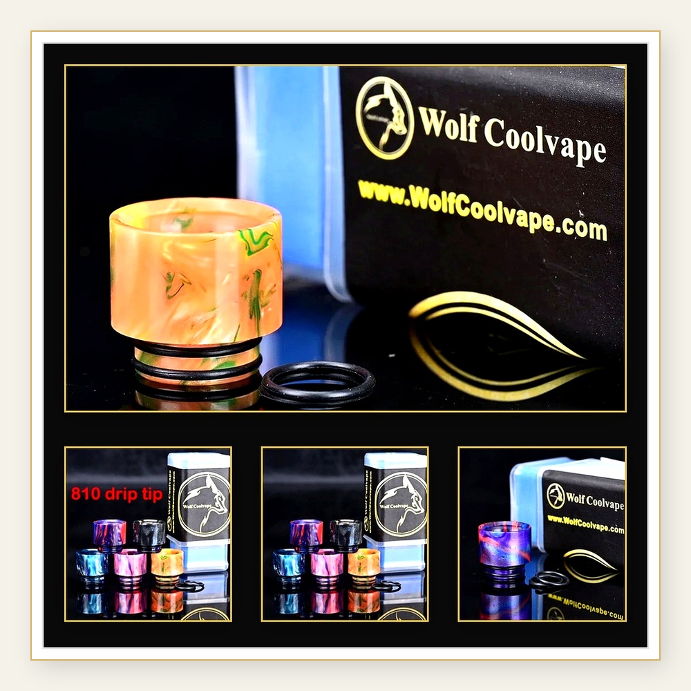 Wolfcoolvape 810 Drip Tips - S - Drip Tip Resin recension och pris
