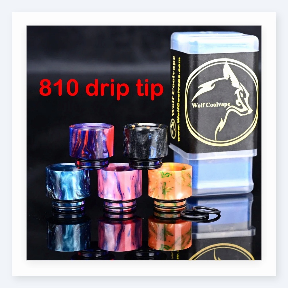Wolfcoolvape 810 Drip Tips - S - Drip Tip Resin recension och pris