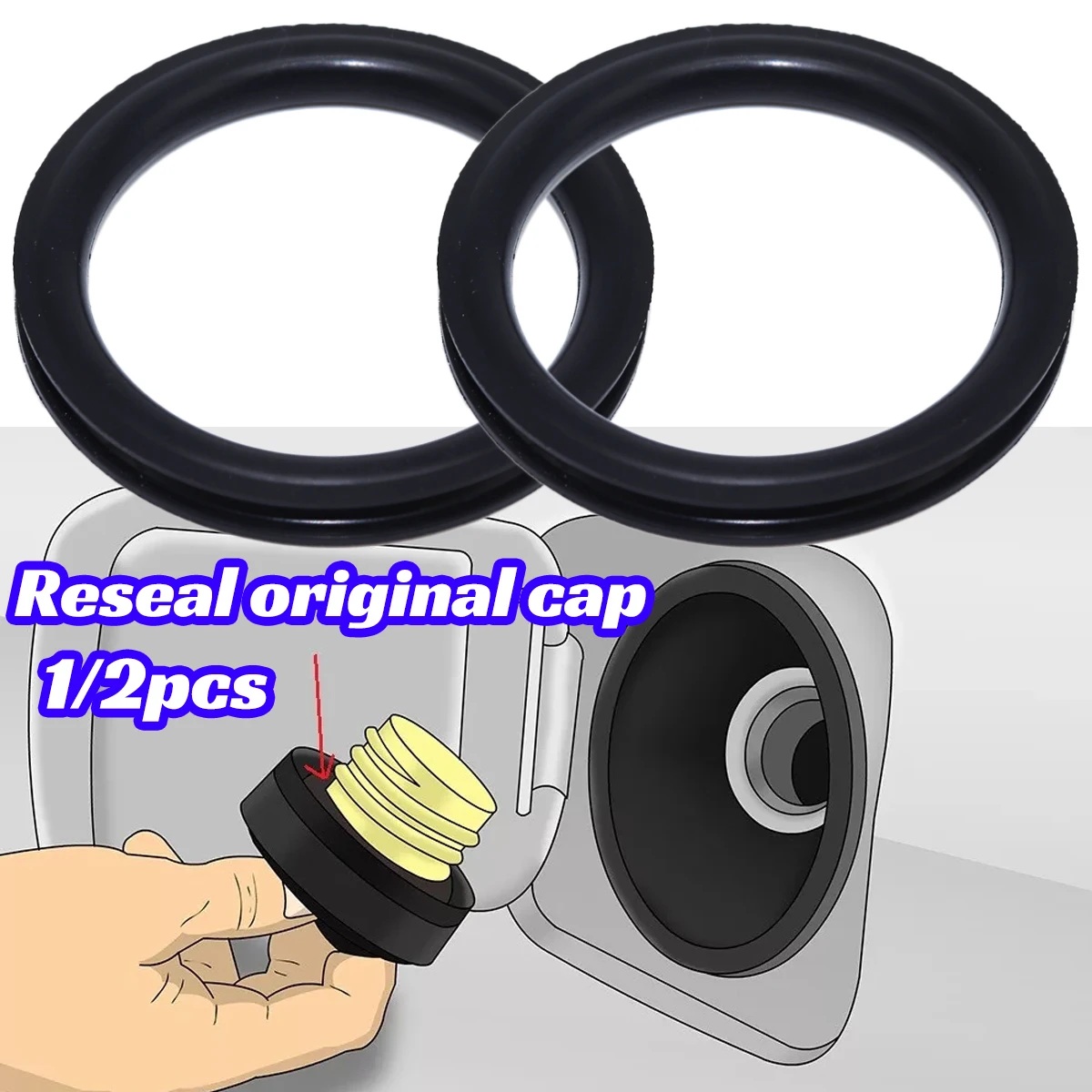 1/2pcs Tank Cap Seal for Audi  - Tank O-Ring Seal recension och pris