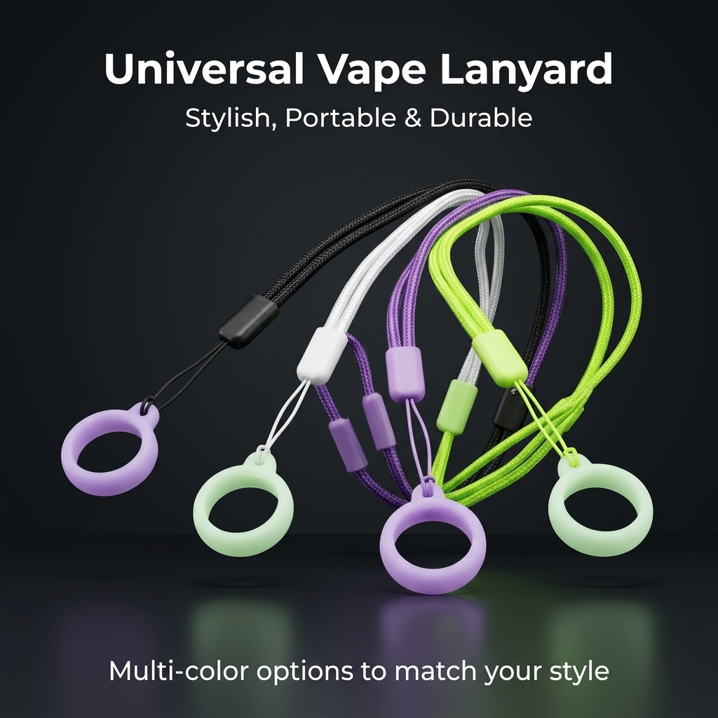 Multi-Color E-cigarette Lanyar - Vape Band Silicone recension och pris