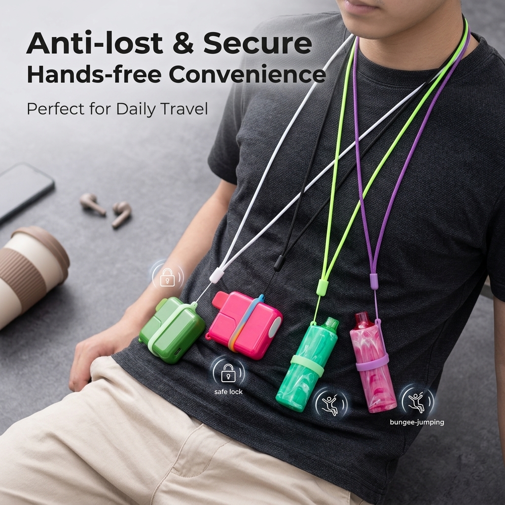 Multi-Color E-cigarette Lanyar - Vape Band Silicone recension och pris