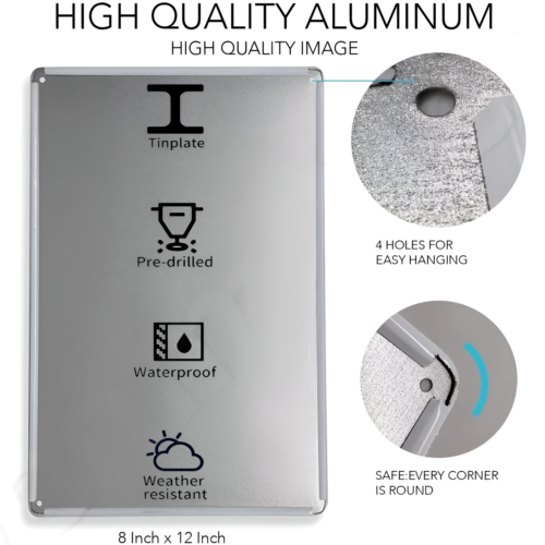 Metal Sign No Vaping Or Smokin - Vape Decoration recension och pris