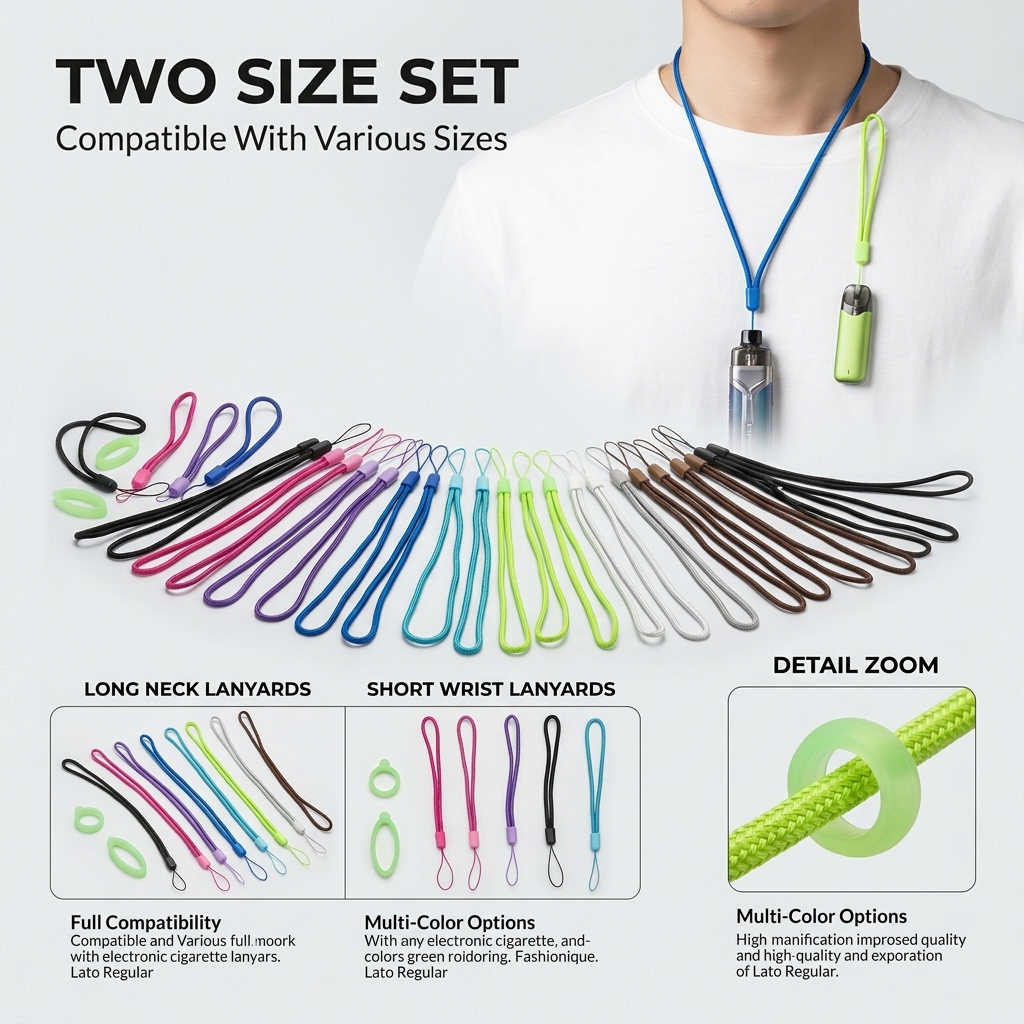 Universal Silicone Lanyard Set - Vape Band Silicone recension och pris