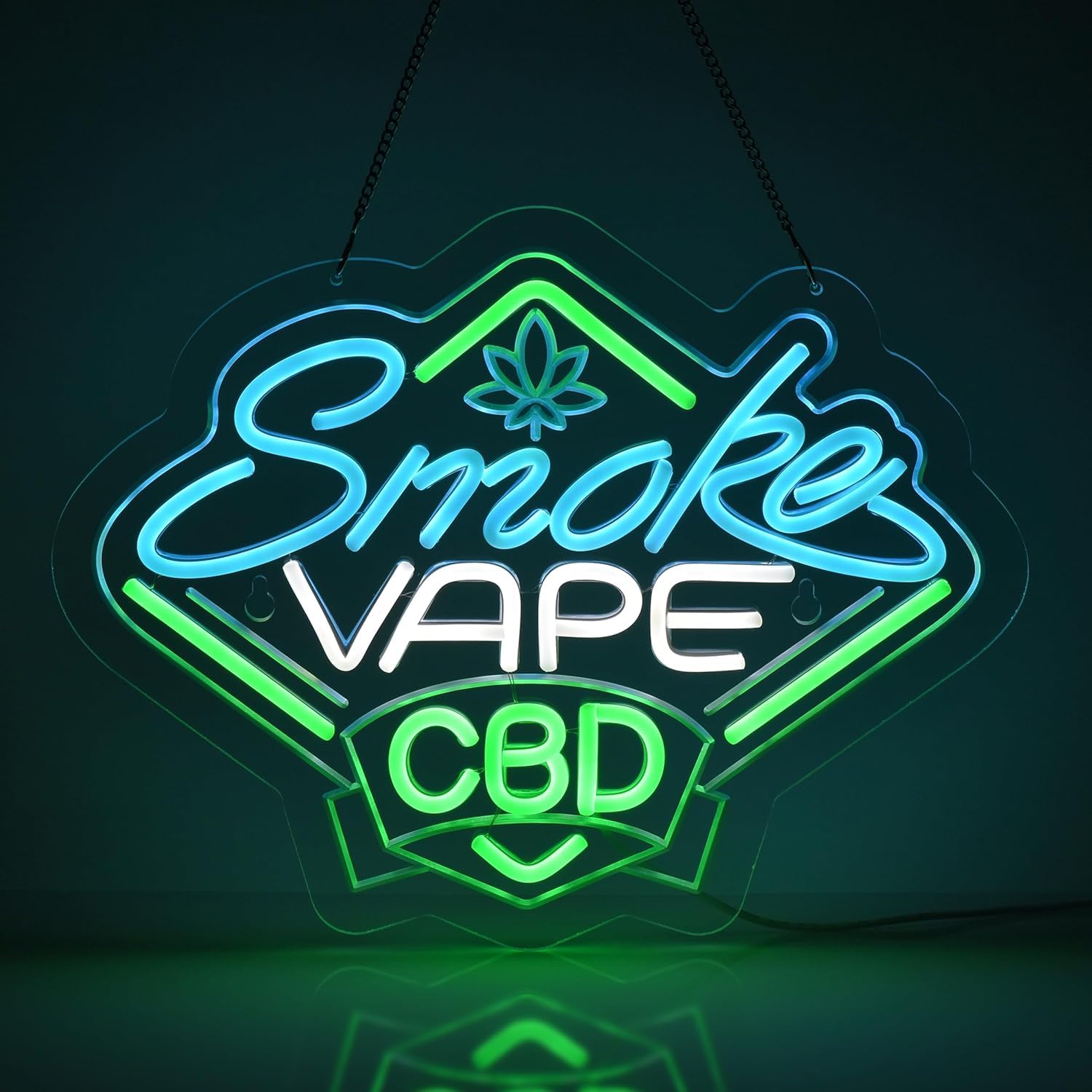 Smoke and Vape Shop Neon Sign  - Vaping Shop recension och pris