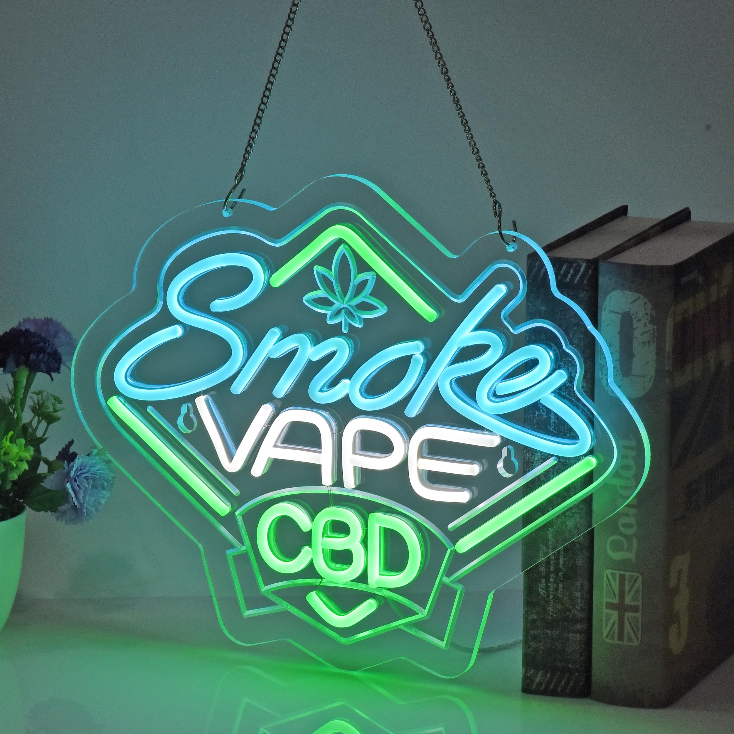 Smoke and Vape Shop Neon Sign  - Vaping Shop recension och pris