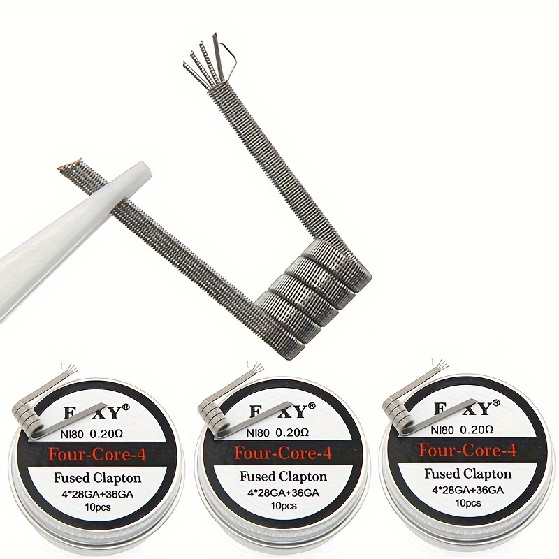 10pcs/box, Nichrome Fused Clap - Coil Building Kit recension och pris