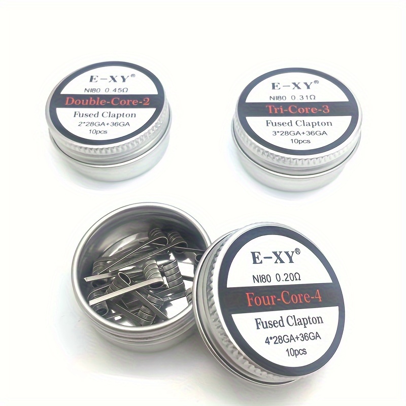 10pcs/box, Nichrome Fused Clap - Coil Building Kit recension och pris