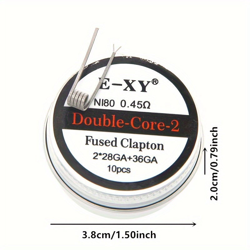 10pcs/box, Nichrome Fused Clap - Coil Building Kit recension och pris