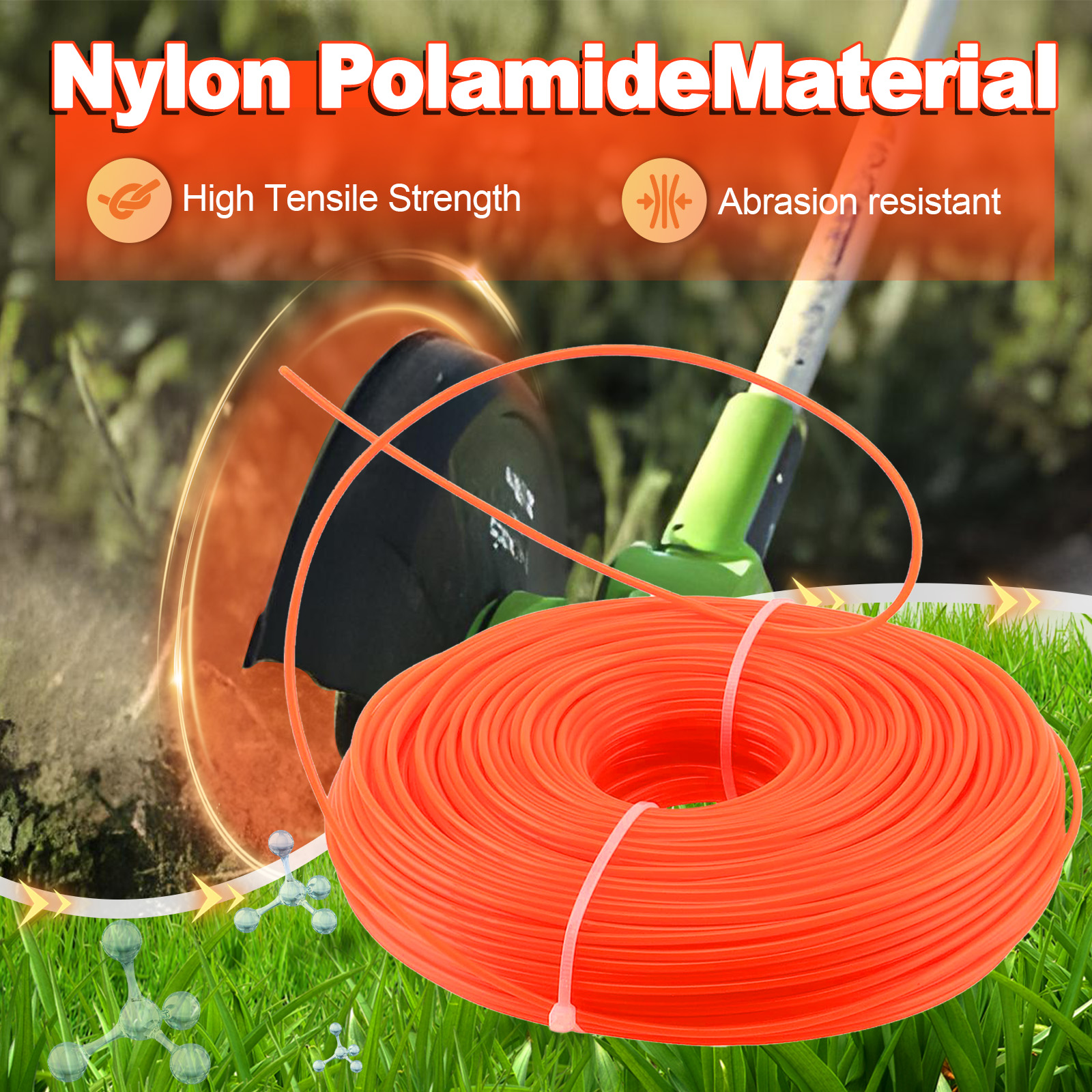 1.6mm～3mm*15M Round Nylon Trim - Dry Herb Vaping Accessories recension och pris