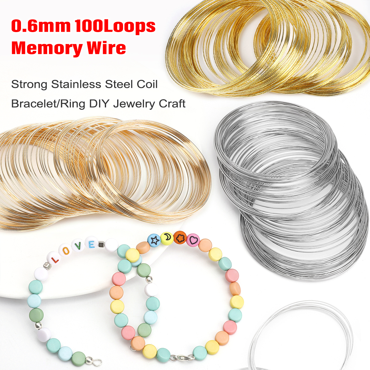 0.6mm Stainless Steel Memory W - Coil Building Kit recension och pris