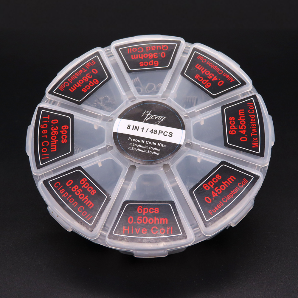 48pcs/set Premade Coils RTA RD - Vaping Area recension och pris