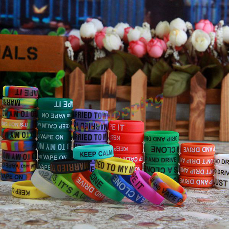 10 pcs / Lot Multi-color Anti- - Vape Band Silicone recension och pris