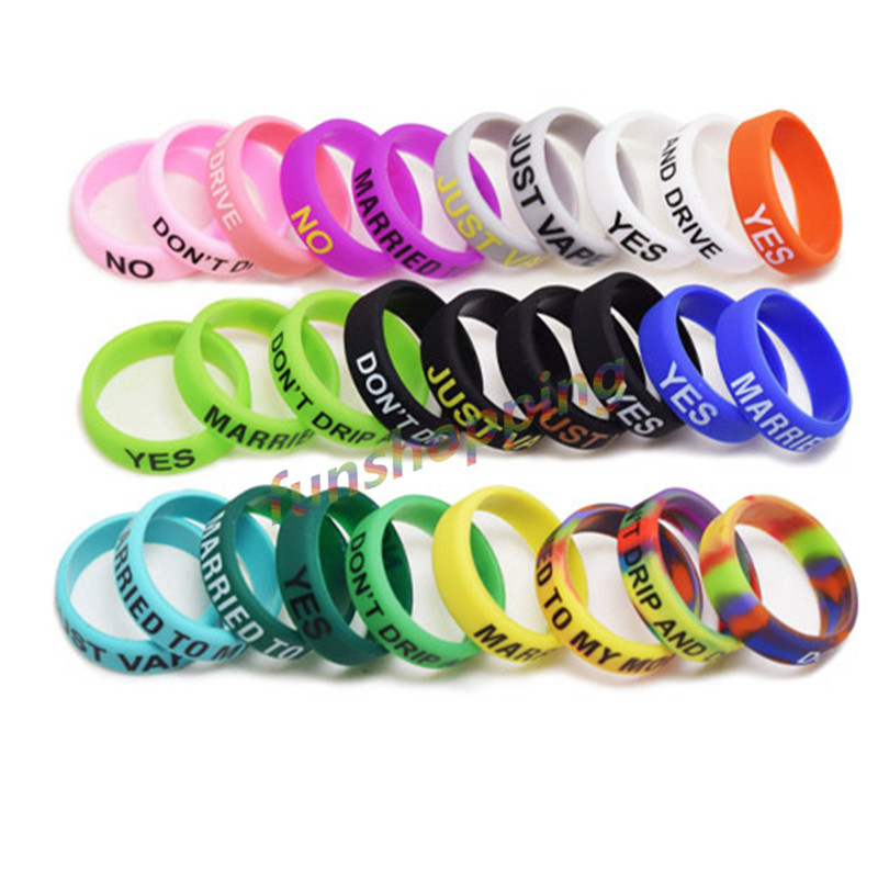 10 pcs / Lot Multi-color Anti- - Vape Band Silicone recension och pris