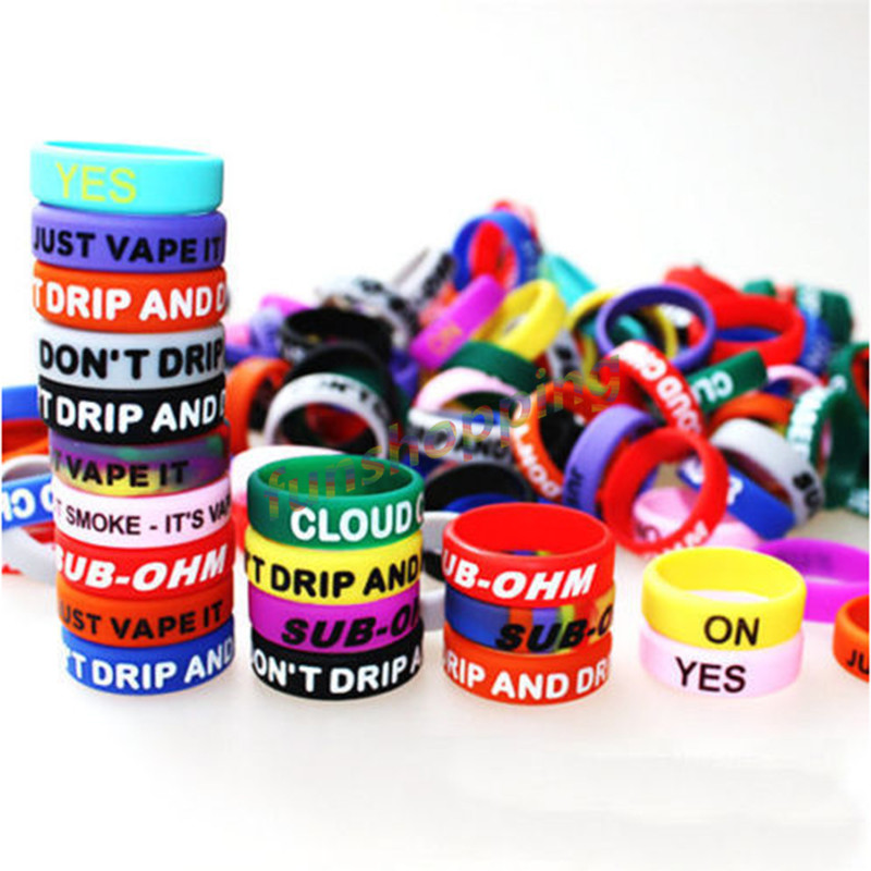 10 pcs / Lot Multi-color Anti- - Vape Band Silicone recension och pris