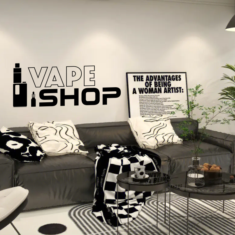 Vinyl Wall Decals Vape Shop Si - Vaping Shop recension och pris