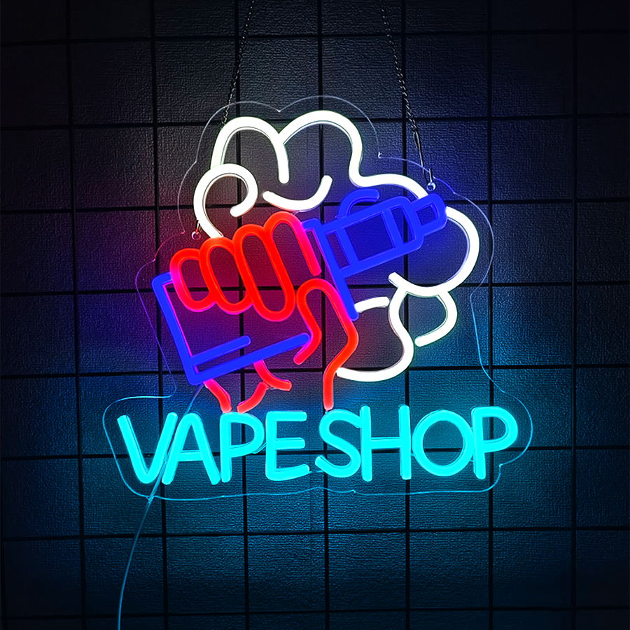 Smoke Series Neon Sign For Wal - Vaping Shop recension och pris